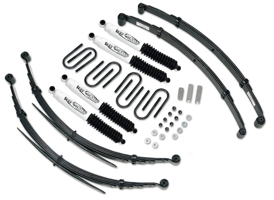 Tuff Country 12612KN 2 Inch Lift Kit 69-72 Chevy Truck/GMC Truck 4x4 K10/K20/Suburban 4x4/Blazer/Jimmy EZ-Ride w/ SX8000 Shocks Fits Models w/52 Inch long Rear Springs Tuff Country - Truck Part Superstore