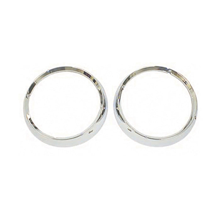 Omix 12419.04 Headlight Bezel Kit; Chrome; - Truck Part Superstore