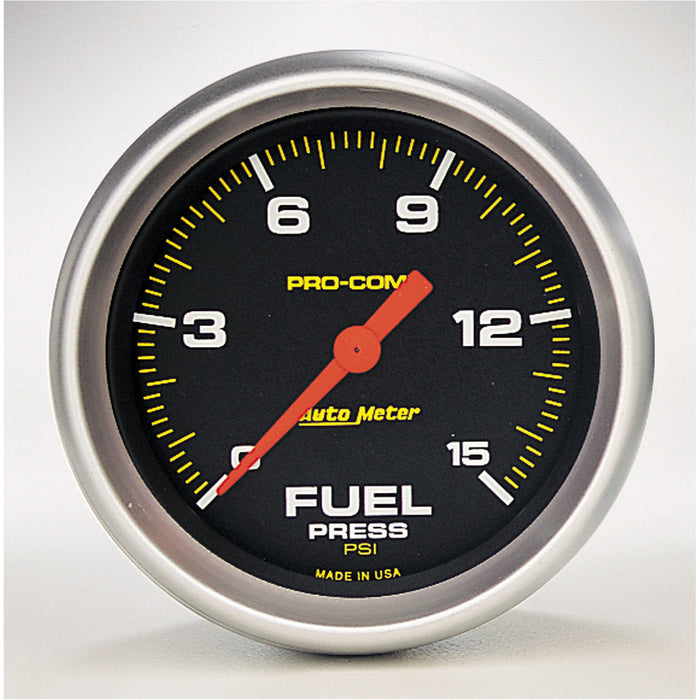 AutoMeter 5461 GAUGE; FUEL PRESS; 2 5/8in.; 15PSI; DIGITAL STEPPER MOTOR; PRO-COMP - Truck Part Superstore