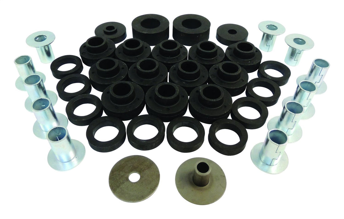 Crown Automotive Jeep Replacement 5462446K Body Mounting Kit; Incl. Mount Bushings/Retainers/Washer/Bushings; w/Steel Body; - Truck Part Superstore