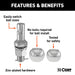 CURT 42178 CURT 42178 1-7/8 and 2-Inch Chrome Steel Switch Ball Set; Up to 6;000 lbs. GTW - Truck Part Superstore