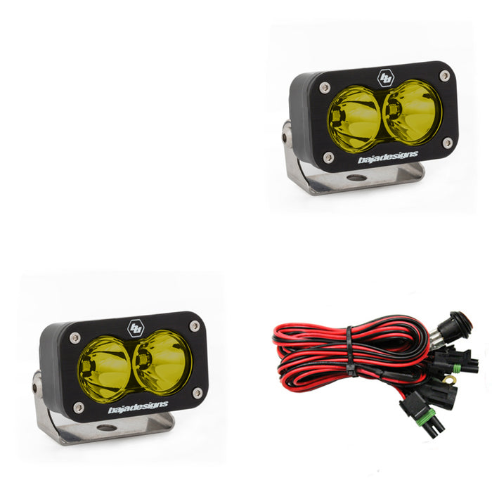 Baja Designs 547811 LED Work Light Amber Lens Spot Pattern Pair S2 Sport Baja Designs - Truck Part Superstore