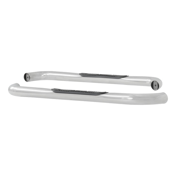 Luverne 548850 LUVERNE 548850 Round Nerf Bars (3 Inch Tubular Polished Stainless Steel)-1 Pair - Truck Part Superstore