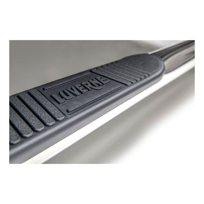 Luverne 548850 LUVERNE 548850 Round Nerf Bars (3 Inch Tubular Polished Stainless Steel)-1 Pair - Truck Part Superstore