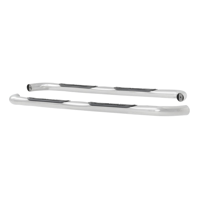 Luverne 548875 LUVERNE 548875 Round Nerf Bars (3 Inch Tubular Polished Stainless Steel)-1 Pair - Truck Part Superstore