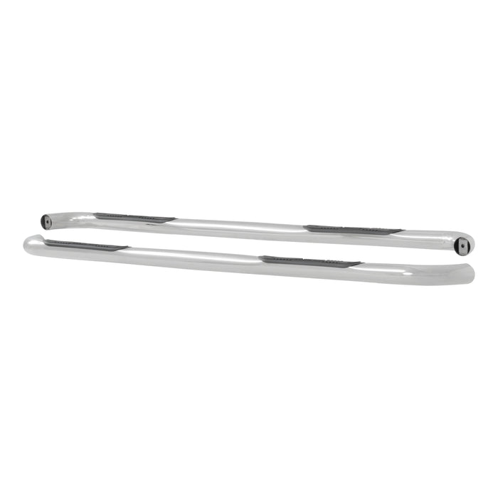 Luverne 548900 LUVERNE 548900 Round Nerf Bars (3 Inch Tubular Polished Stainless Steel)-1 Pair - Truck Part Superstore