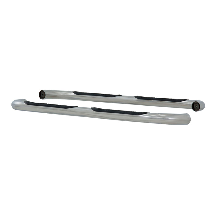 Luverne 548935 LUVERNE 548935 Round Nerf Bars (3 Inch Tubular Polished Stainless Steel)-1 Pair - Truck Part Superstore
