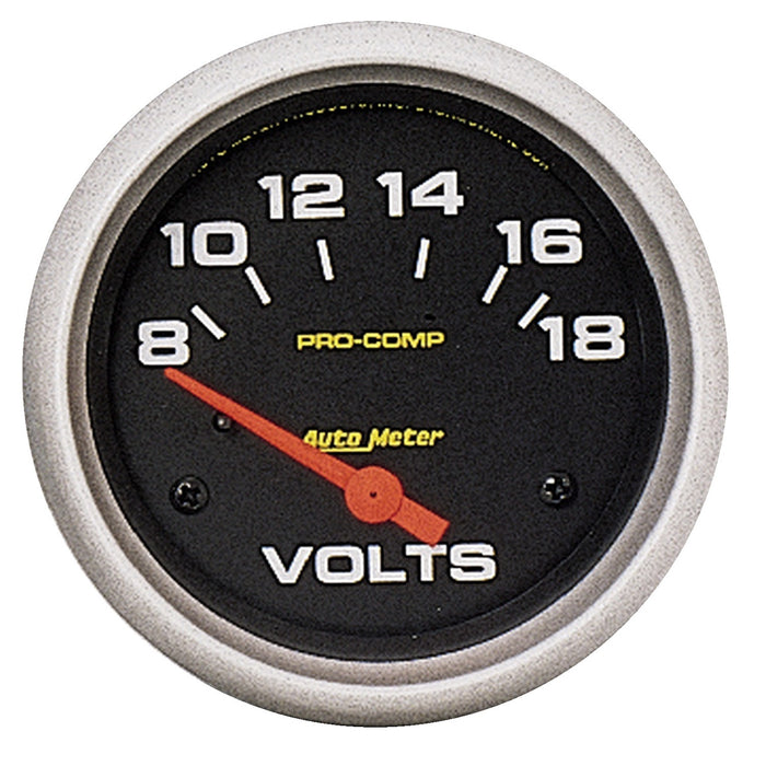 AutoMeter 5492 GAUGE; VOLTMETER; 2 5/8in.; 18V; ELECTRIC; PRO-COMP - Truck Part Superstore