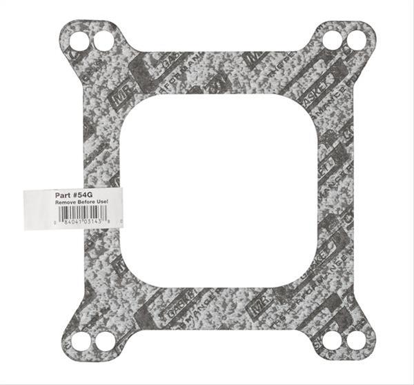 Mr Gasket 54G Carburetor Base Gasket; Edelbrock/Holley/Demon; 4bbl; Square Flange; - Truck Part Superstore