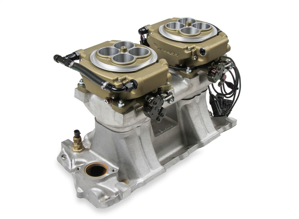 Holley EFI 550-529 4150 Sniper EFI 2x4; Gold Finish; - Truck Part Superstore