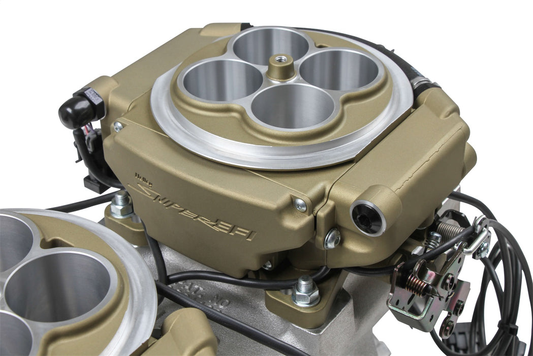 Holley EFI 550-529 4150 Sniper EFI 2x4; Gold Finish; - Truck Part Superstore