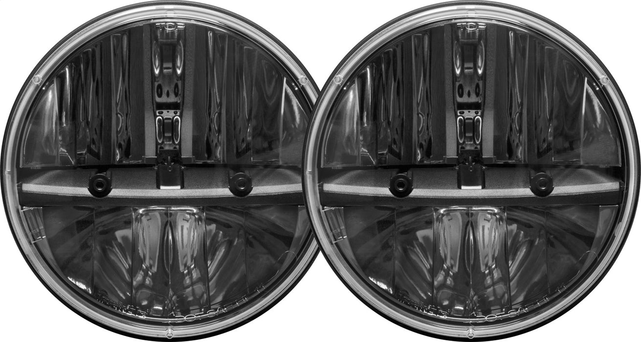 Rigid Industries 55001 7 Inch Round Headlight With H13 To H4 Adaptor Pair RIGID Industries - Truck Part Superstore