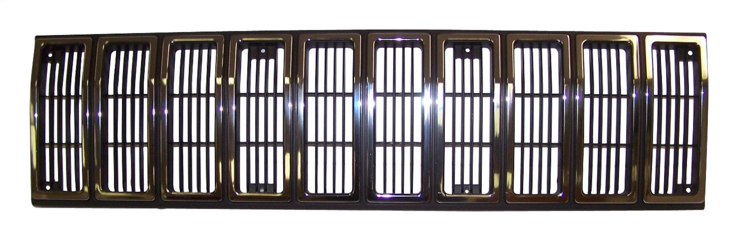 Crown Automotive Jeep Replacement 55002229 Grille; Front; Black Chrome; - Truck Part Superstore