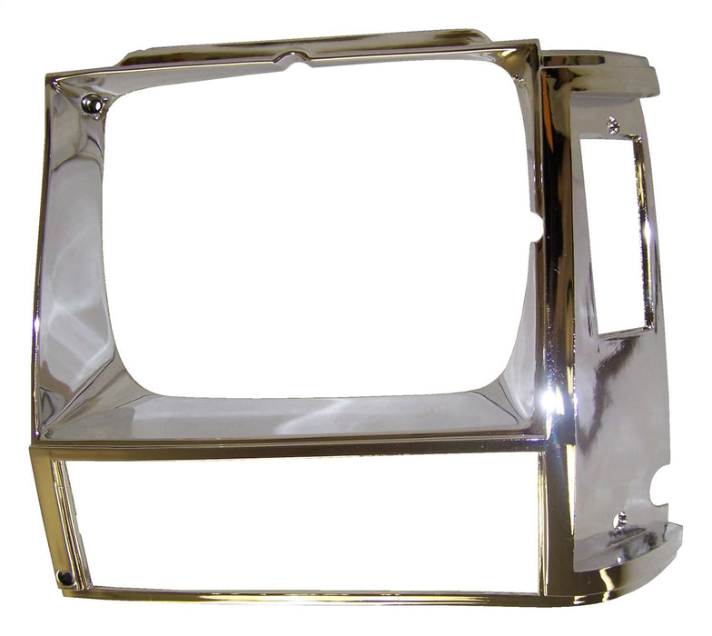 Crown Automotive Jeep Replacement 55002245 Headlamp Bezel; Left; Chrome; - Truck Part Superstore