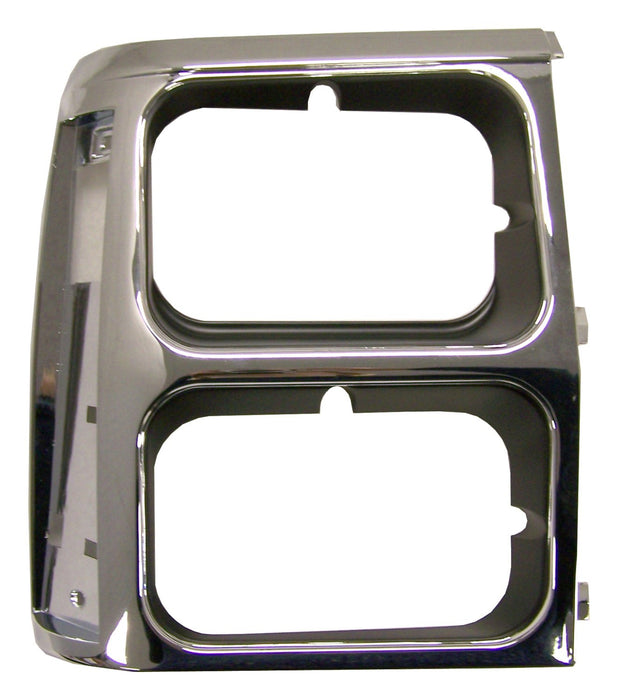 Crown Automotive Jeep Replacement 55008046 Headlamp Bezel; Right; Black/Chrome; - Truck Part Superstore