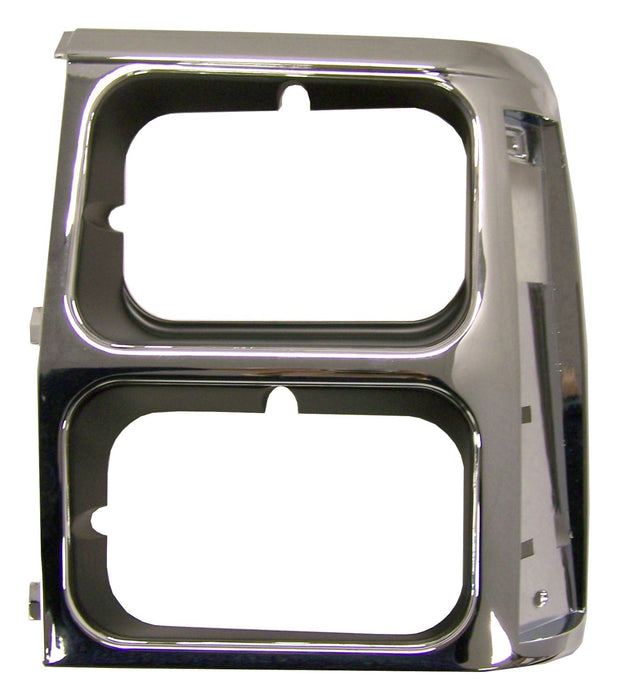 Crown Automotive Jeep Replacement 55008047 Headlamp Bezel; Left; Black/Chrome; - Truck Part Superstore