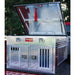 Owens Products 55011 Dog Box Hunter Series Double Compartment with Top Storage / 38 W x 45 D x 26 H / All Seasons Vents / Diamond Tread Aluminum / Owens Products - Truck Part Superstore