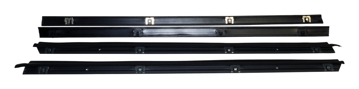 Crown Automotive Jeep Replacement 55024255MK Door Glass Weatherstrip Master Kit; Black; - Truck Part Superstore