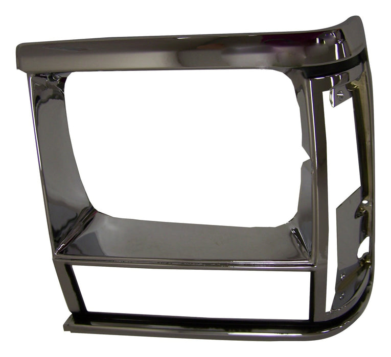 Crown Automotive Jeep Replacement 55034079 Headlamp Bezel; Left; Black/Chrome; - Truck Part Superstore