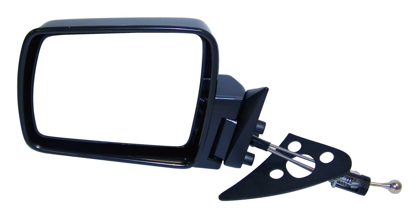 Crown Automotive Jeep Replacement 55034123 Manual Remote Mirror; Left; Driver Side; Black; Foldaway; - Truck Part Superstore