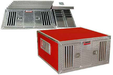 Owens Products 55046 Dog Box DIY Series Double Compartment / 46 W x 48 D x 25 H / Standard Vents / Diamond Tread Aluminum Parts / Owens Products - Truck Part Superstore