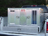 Owens Products 55057W Dog Box Pro Hunter Series Double Compartment with Bottom Drawer / Tall / 46 W x 45 D x 32 H / All Seasons Vents / Diamond Tread Aluminum / Owens Products - Truck Part Superstore
