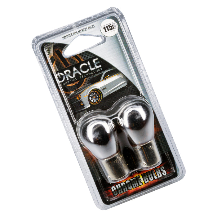 Oracle Lighting 5506-005 1156 Chrome Bulbs, Pair, Amber - Truck Part Superstore