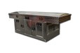 Owens Products 55072 Dog Box Hunter Series Double Compartment with Top Storage / Crossover / 71 W x 27 D x 25 H / Standard Vents / Diamond Tread Aluminum / Owens Products - Truck Part Superstore