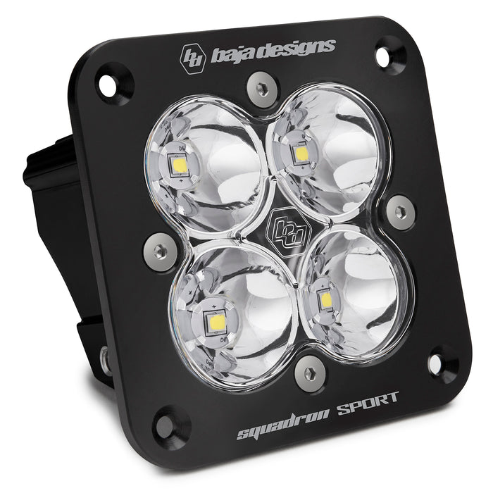 Baja Designs 551001 Flush Mount LED Spot Clear Black Squadron Sport Baja Designs - Truck Part Superstore