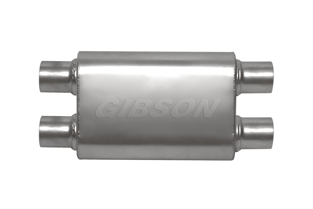 Gibson Performance Exhaust 55107S CFT Superflow Dual/Dual Oval Muffler; Stainless - Truck Part Superstore