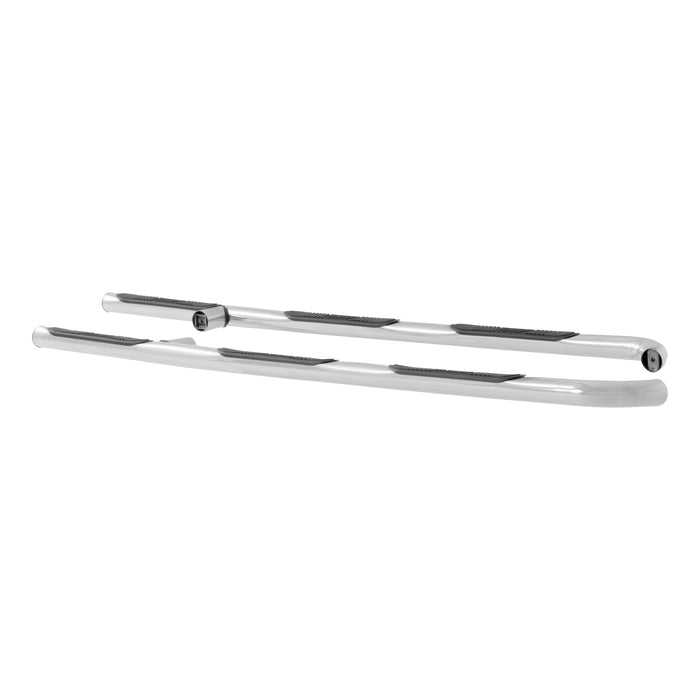 Luverne 551190 LUVERNE 551190 Round Nerf Bars (3 Inch Tubular Polished Stainless Steel)-1 Pair - Truck Part Superstore
