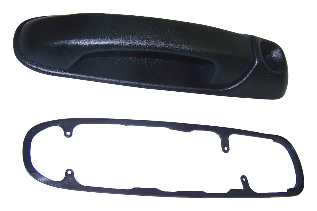 Crown Automotive Jeep Replacement 55136351AD Exterior Door Handle; Black Textured; w/o Lock Cylinder; - Truck Part Superstore