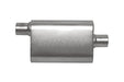 Gibson Performance Exhaust 55143S CFT Superflow Oval Offset/Center Oval Muffer; Stainless - Truck Part Superstore