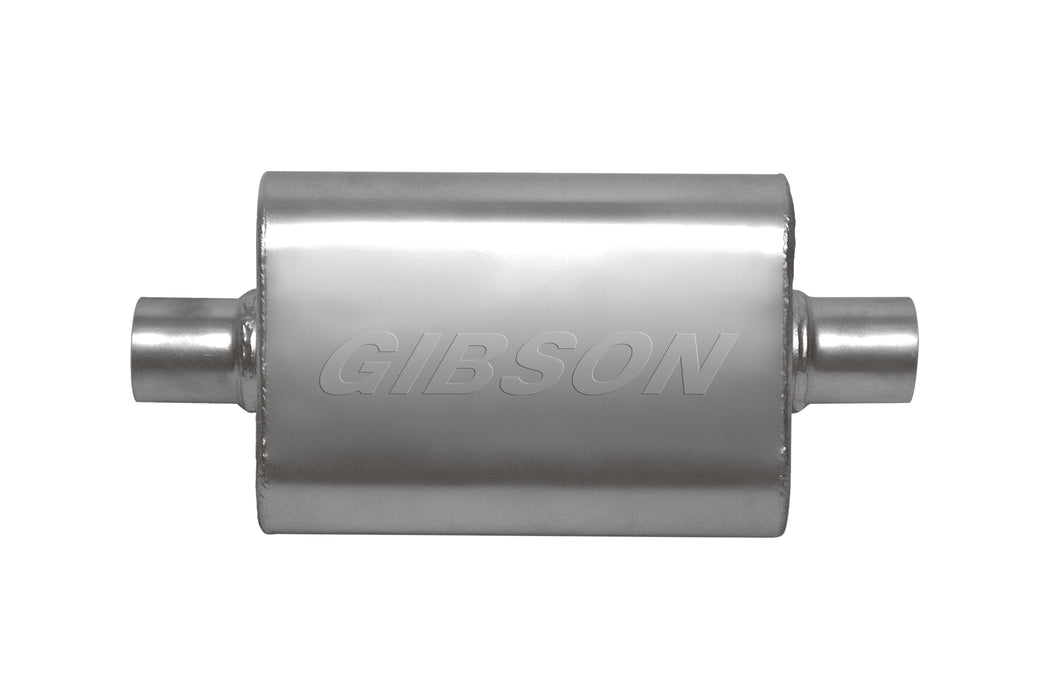 Gibson Performance Exhaust 55152S CFT Superflow Center/Center Oval Muffler; Stainless - Truck Part Superstore