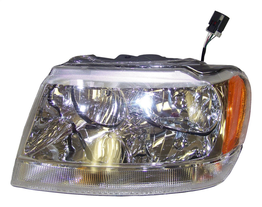 Crown Automotive Jeep Replacement 55155553AD Head Light Assembly; Left; w/o Leveling Device; Incl. Bulbs/Harness; - Truck Part Superstore