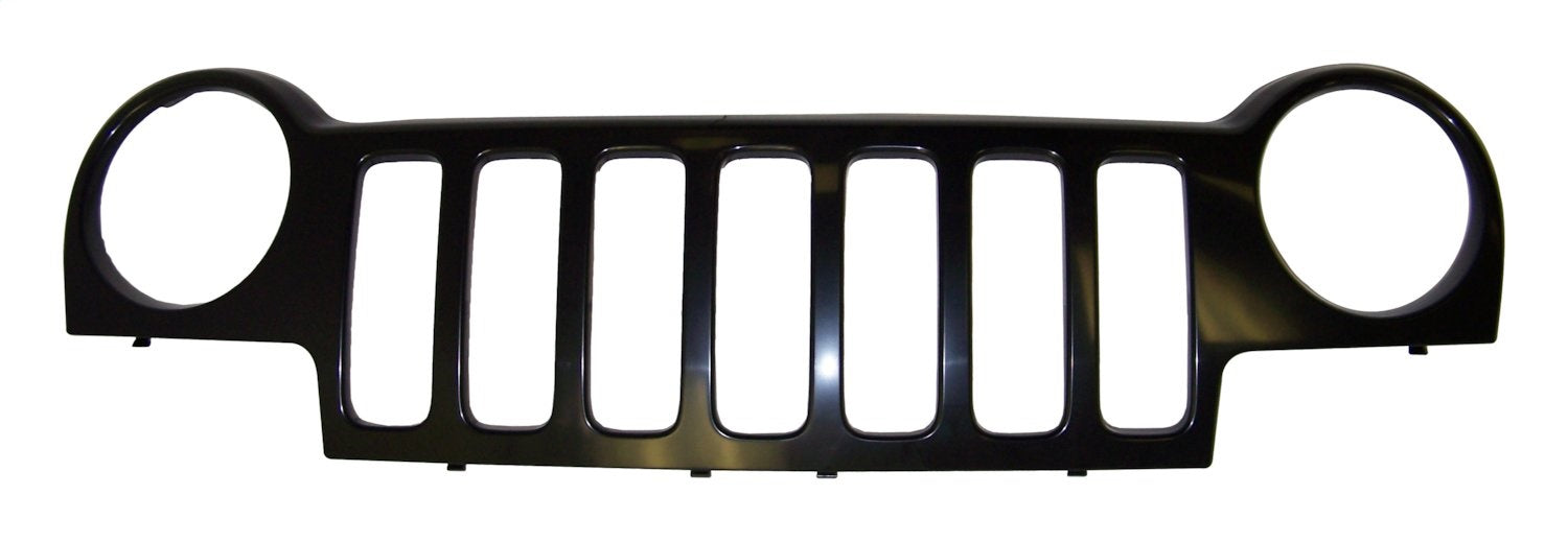 Crown Automotive Jeep Replacement 55156608AA Grille; Front; Black; Paintable; - Truck Part Superstore