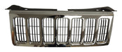 Crown Automotive Jeep Replacement 55156975AD Grille; Front; Chrome; Also Fits 2010-06 XH Commander [Europe]; - Truck Part Superstore