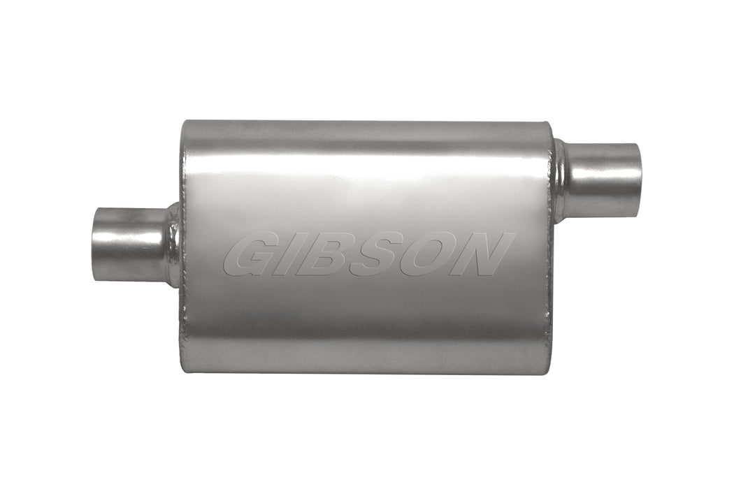 Gibson Performance Exhaust 55162S CFT Superflow Center/Offset Oval Muffler; Stainless - Truck Part Superstore