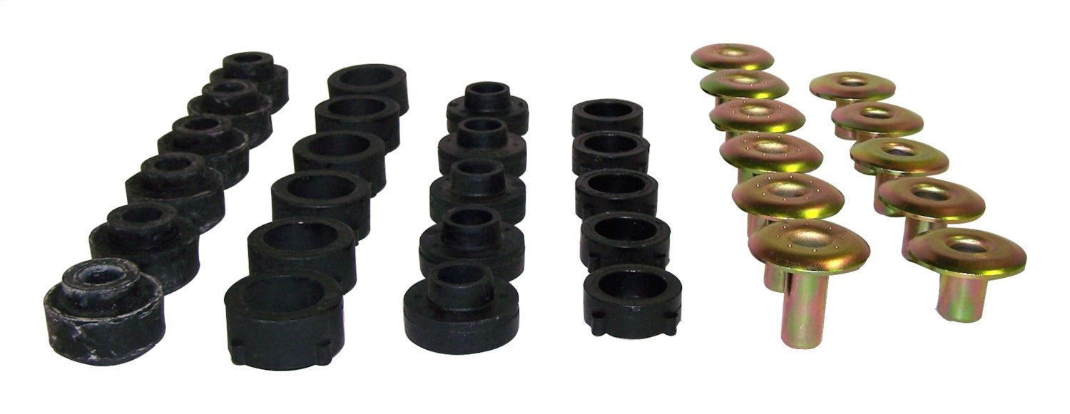 Crown Automotive Jeep Replacement 55176180K Body Mounting Kit; Incl. 11 Retainers And 22 Body Mounts; - Truck Part Superstore