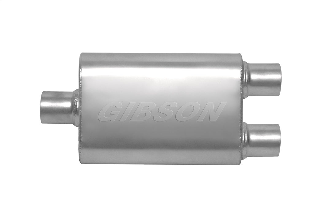 Gibson Performance Exhaust 55182S CFT Superflow Center/Dual Oval Muffler; Stainless - Truck Part Superstore