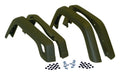 Crown Automotive Jeep Replacement 55254918K Fender Flare Kit; 4 Piece; OE Width; Flat Black; - Truck Part Superstore