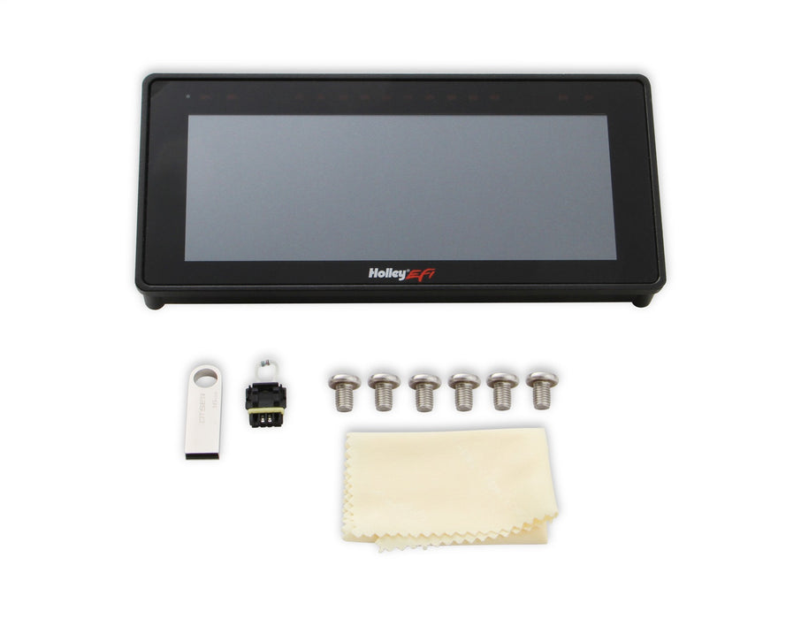Holley EFI 553-117 Holley EFI Standalone Pro Dash; 6.86 in. Viewing Area; 4 Pin; 4 Ground Switched; - Truck Part Superstore