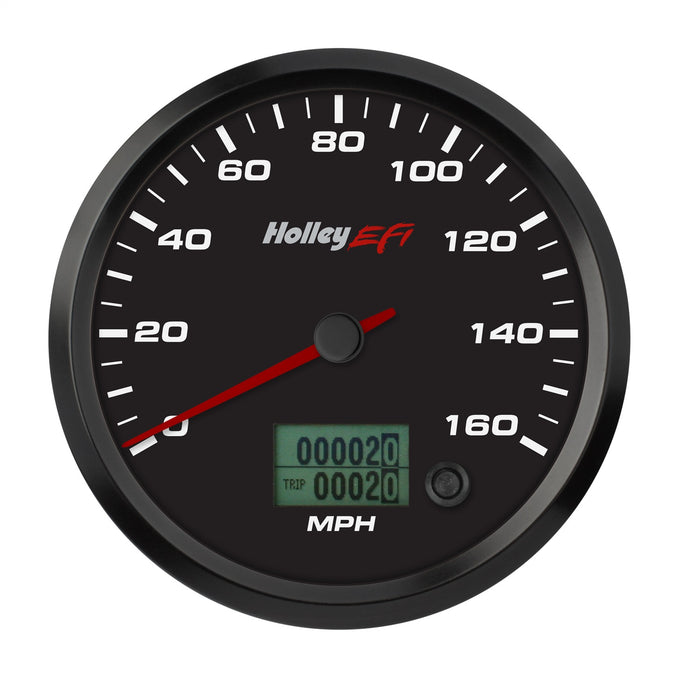 Holley EFI 553-120 CAN Speedometer; 4.5 in. CAN; 0-160 mph.; Digital Odometer; Black Face; - Truck Part Superstore