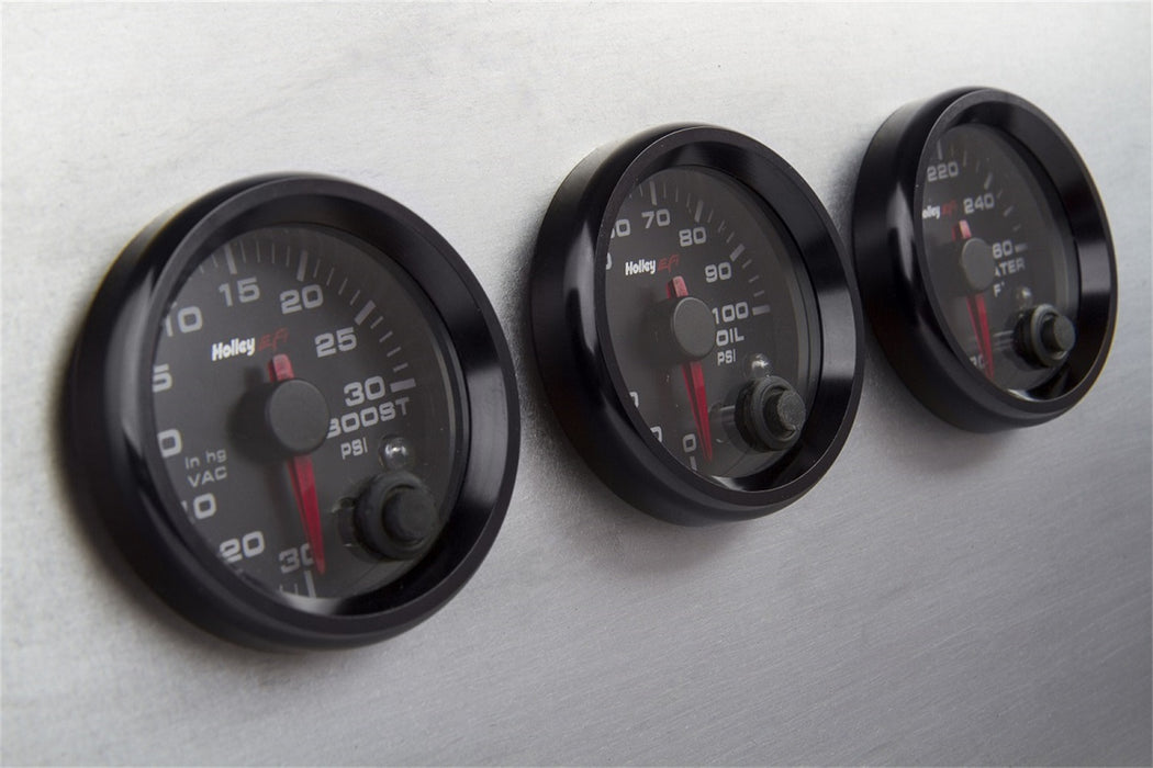 Holley EFI 553-145BKB EFI Analog Gauge Bezel; 2 1/16 in. Dia.; Black; Bold Style; Pack Of 3; - Truck Part Superstore