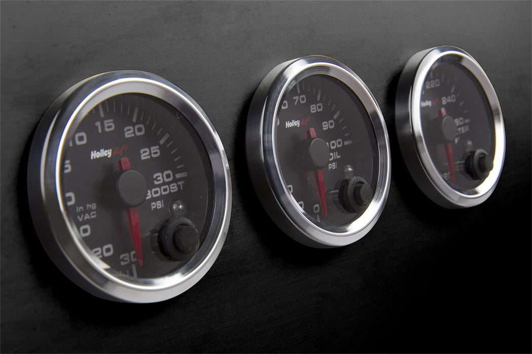 Holley EFI 553-145S EFI Analog Gauge Bezel; 2 1/16 in. Dia.; Silver; Pack Of 3; - Truck Part Superstore