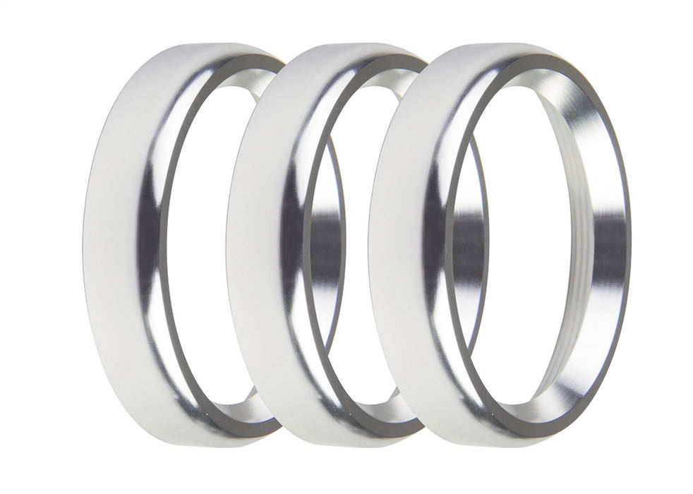 Holley EFI 553-145SB EFI Analog Gauge Bezel; 2 1/16 in. Dia.; Silver; Bold Style; Pack Of 3; - Truck Part Superstore