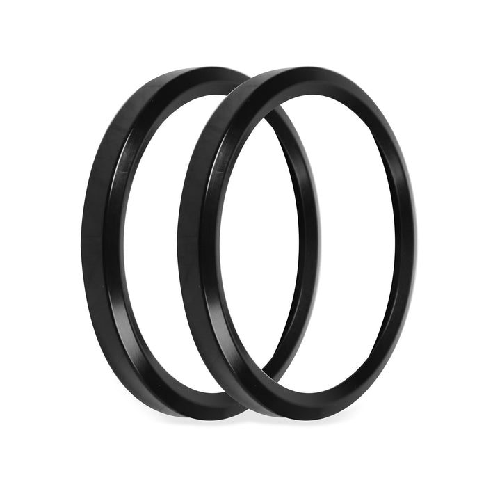 Holley EFI 553-146BK Replacement Bezels; 3 3/8 in. Bezel; Black; 2 Pack; - Truck Part Superstore