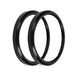 Holley EFI 553-146BK Replacement Bezels; 3 3/8 in. Bezel; Black; 2 Pack; - Truck Part Superstore