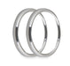 Holley EFI 553-147S Replacement Bezels; 4.5 in. Bezel; Silver; 2 Pack; - Truck Part Superstore