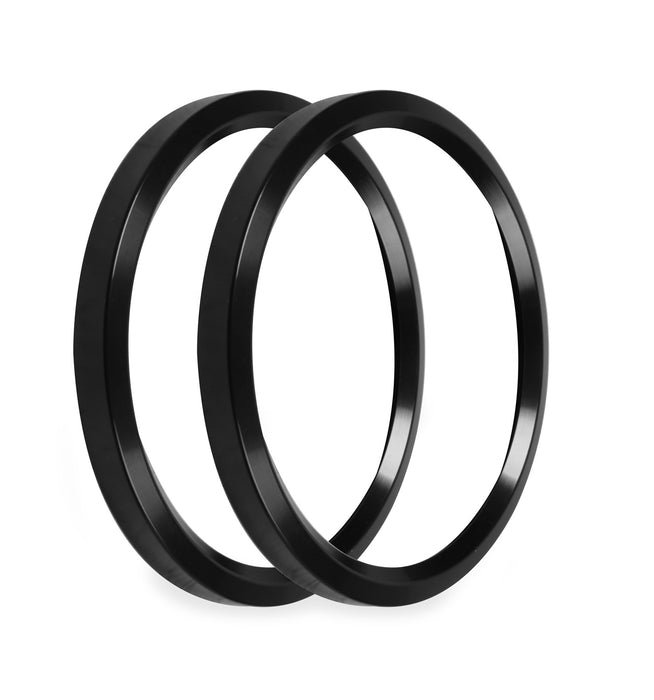 Holley EFI 553-147BK Replacement Bezels; 4.5 in. Bezel; Black; 2 Pack; - Truck Part Superstore